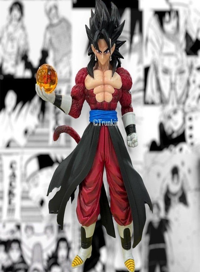 Trunkin SSJ4 Anime Action Figure with Dragon Ball - 32 cm Multicolour PVC Collectible Model Toy Inspired by DBZ Series - Image 2